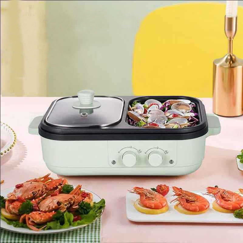 ELEKTRISCHE 2 IN 1 HOTPOT & BBQ GRILL