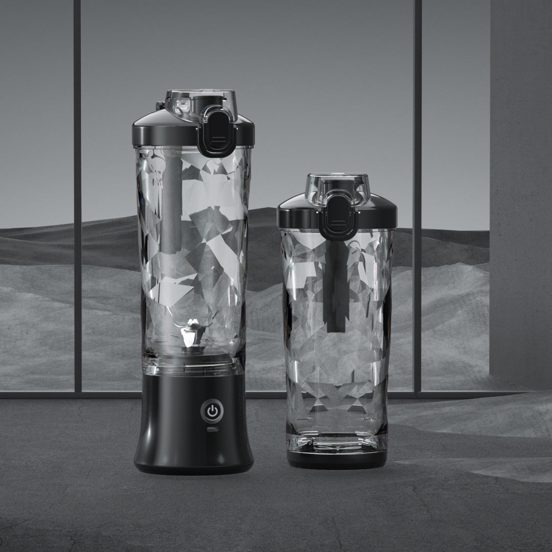 Zwarte draagbare blender voor shakes en smoothies