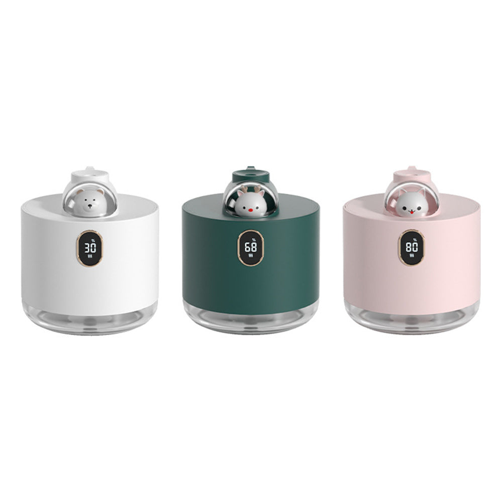BEER GEURVERSPREIDER - LUCHTBEVOCHTIGER - DIFFUSER AROMATHERAPIE - LED VERLICHTING - DRAADLOOS