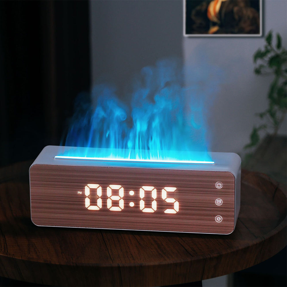 HUMICLOCK - DIGITALE KLOK - LUCHTBEVOCHTIGER - AROMATHERAPIE