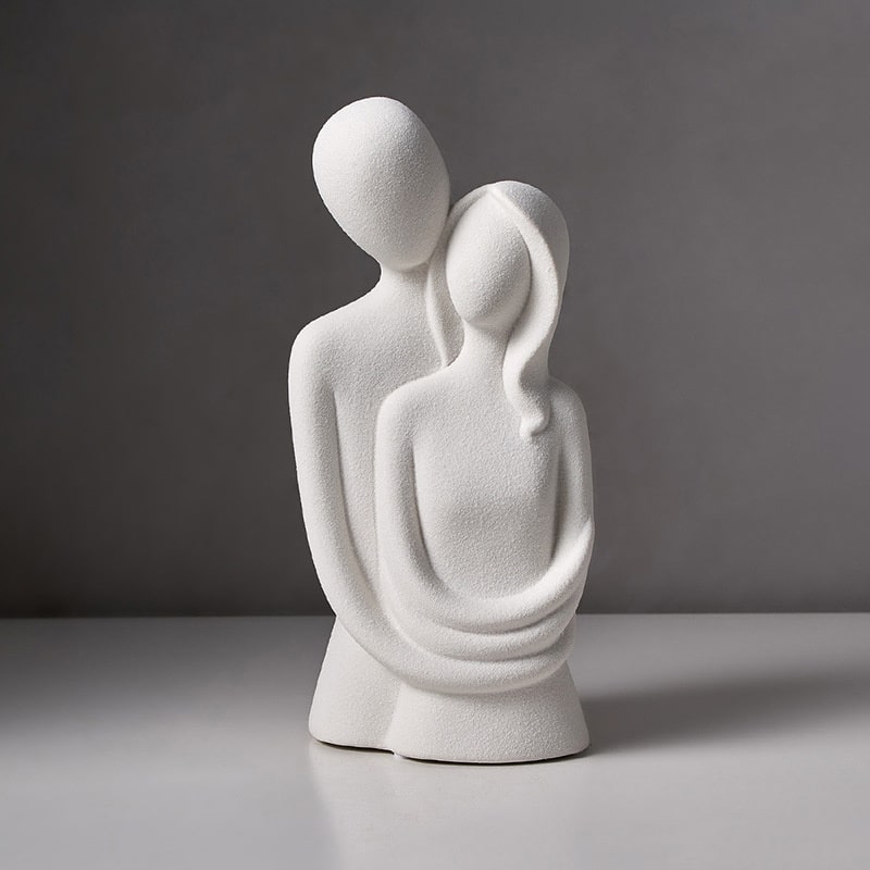 KERAMISCHE HARS STANDBEELD SCULPTUUR