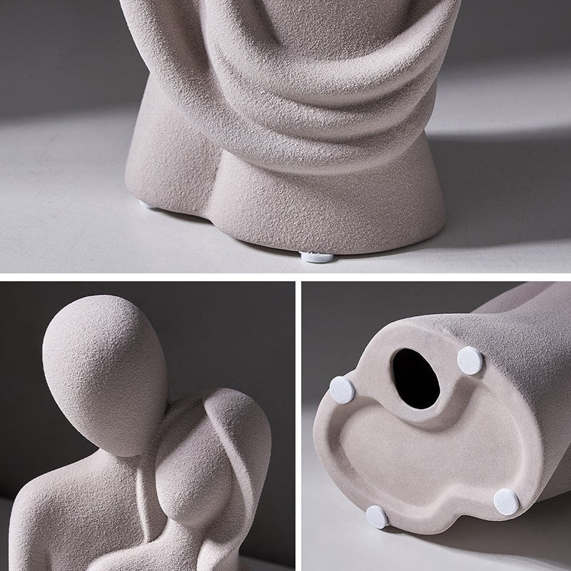 KERAMISCHE HARS STANDBEELD SCULPTUUR