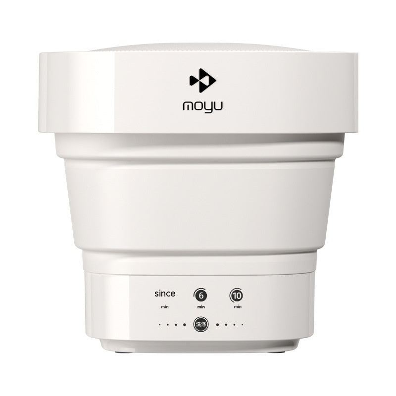 Witte opvouwbare mini wasmachine