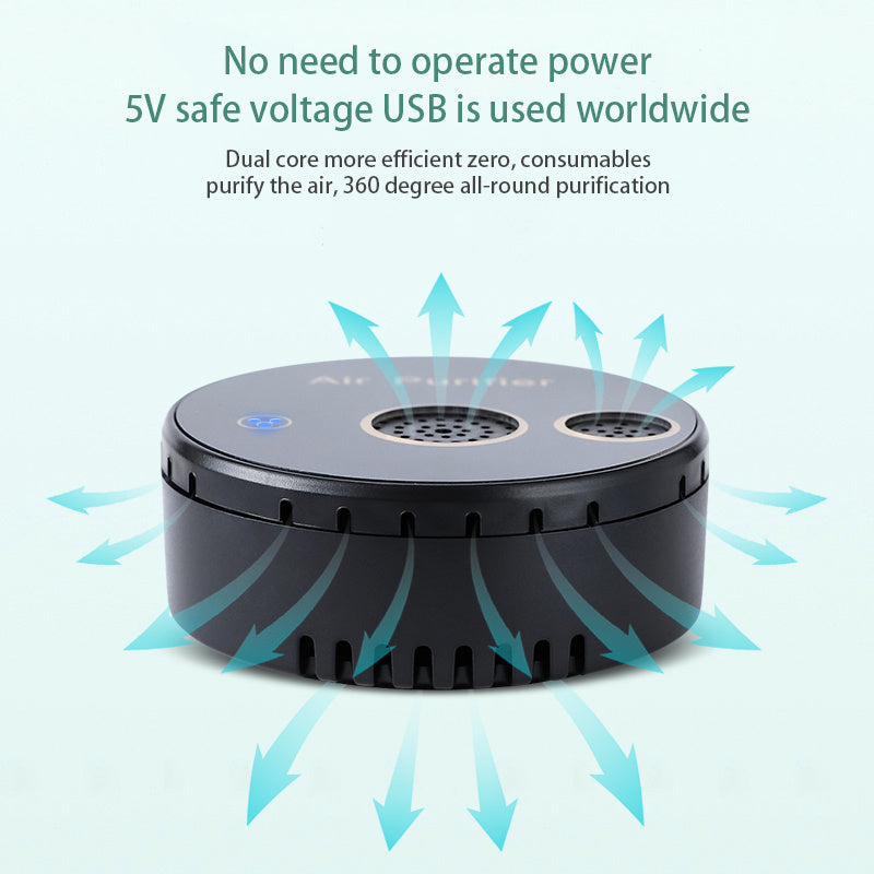 Portable Solar Electric Air Purifier For Sterilization Disinfection Deodorization And Formaldehyde Removal