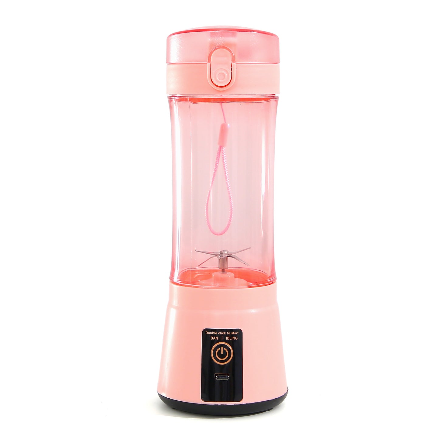 Roze draagbare blender
