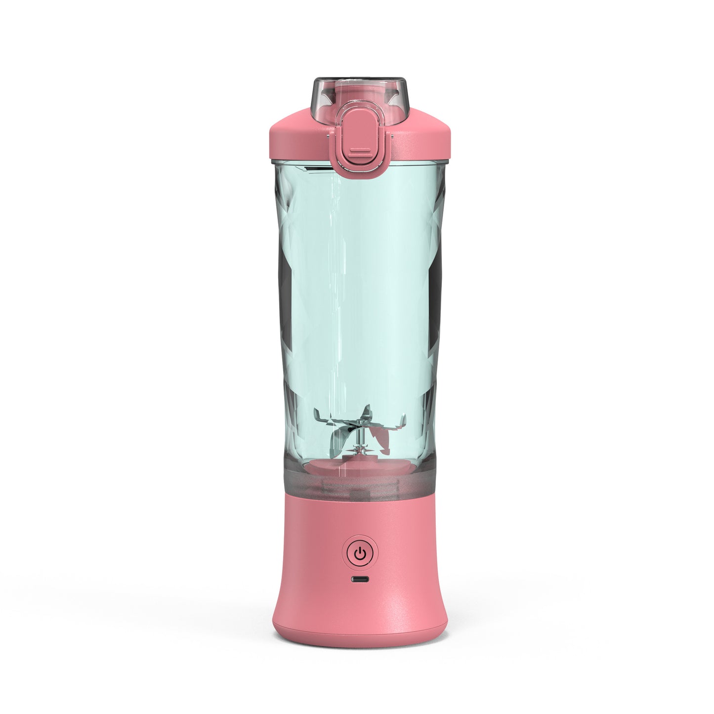 Roze draagbare blender voor shakes en smoothies