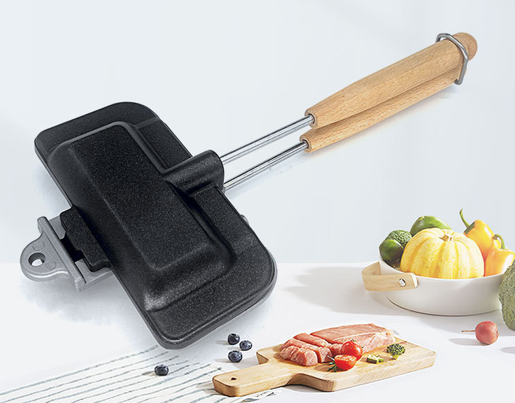 DUBBELZIJDIG KOEKENPAN - SANDWICHMAKER