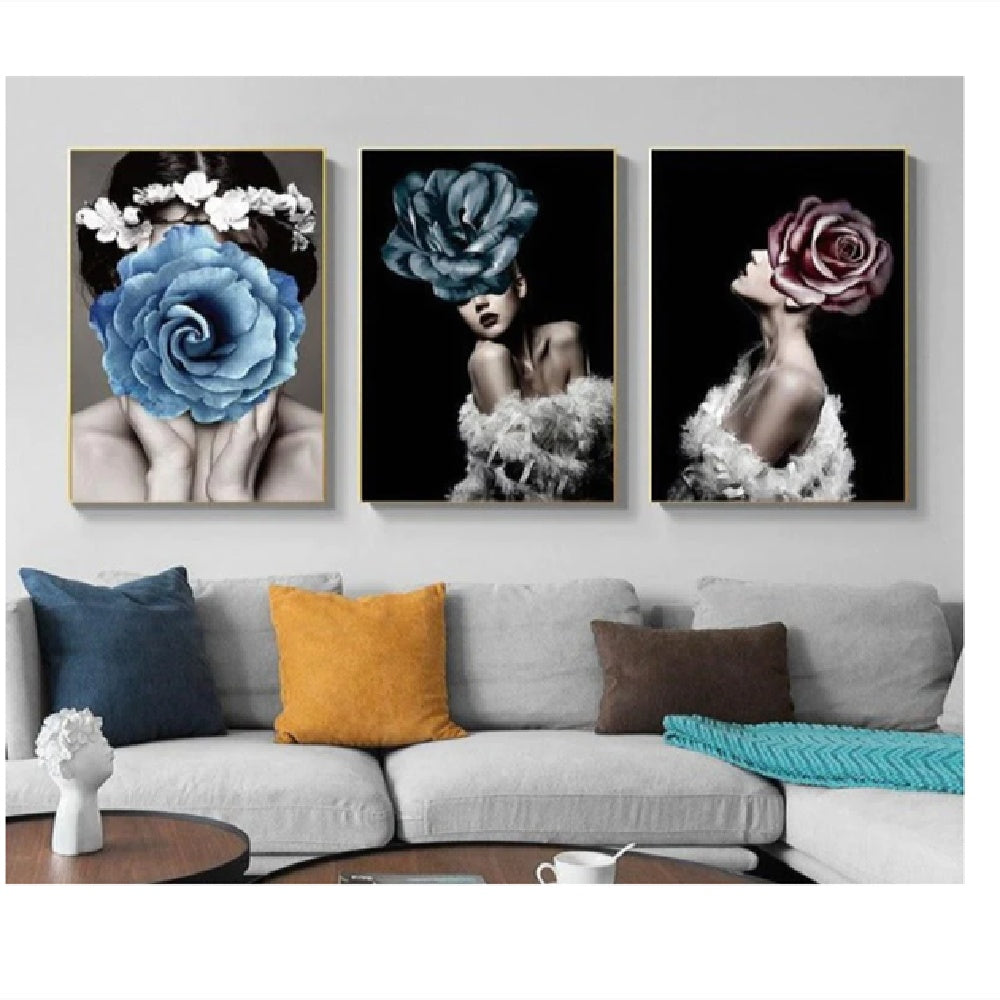 ROZENVROUW - CANVAS - KUNST