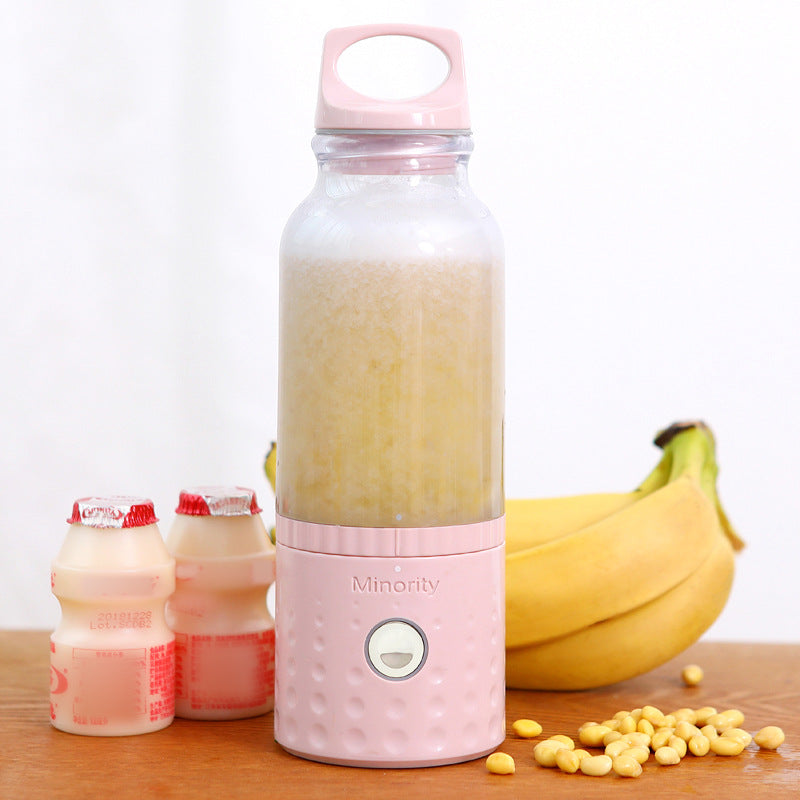 Roze draagbare mini blender