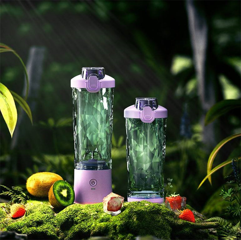 Paarse draagbare blender voor shakes en smoothies