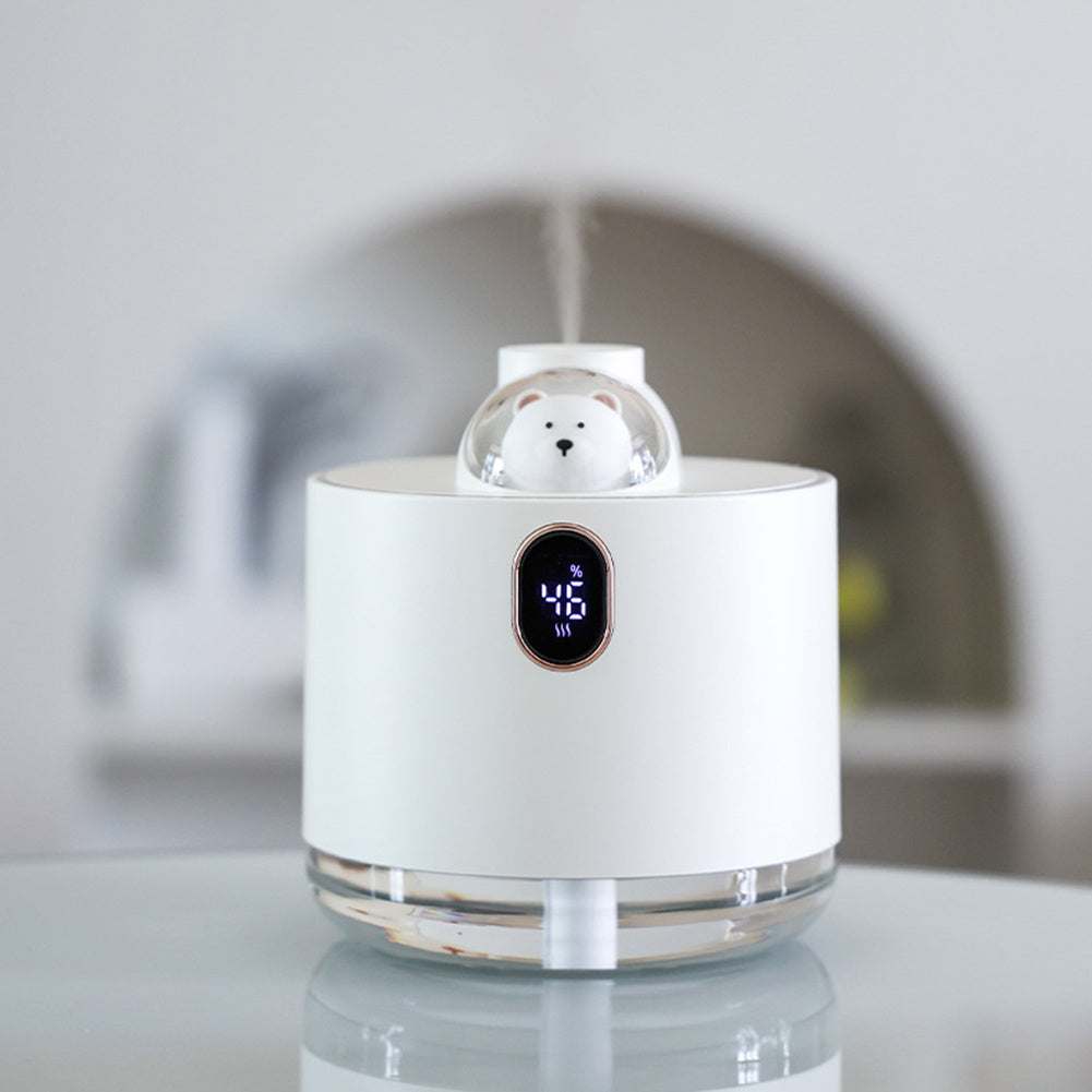 BEER GEURVERSPREIDER - LUCHTBEVOCHTIGER - DIFFUSER AROMATHERAPIE - LED VERLICHTING - DRAADLOOS