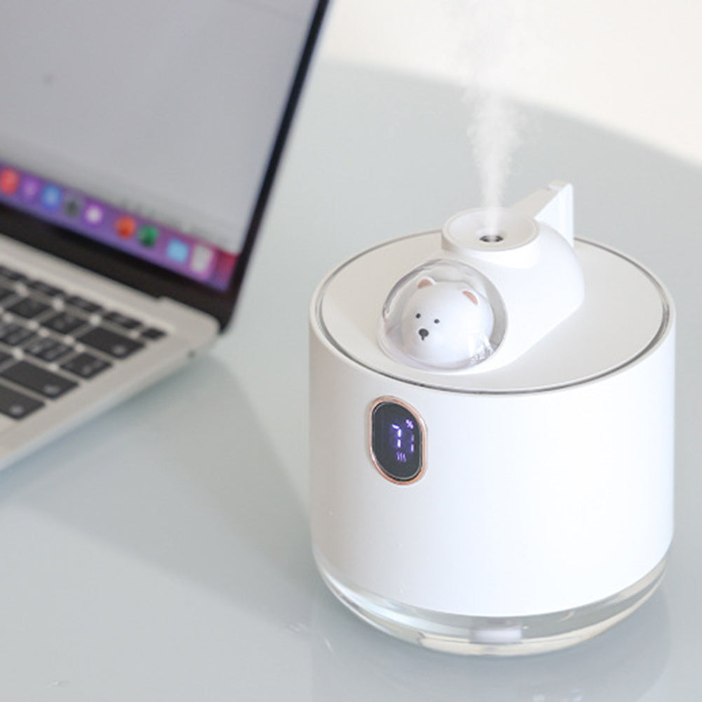 BEER GEURVERSPREIDER - LUCHTBEVOCHTIGER - DIFFUSER AROMATHERAPIE - LED VERLICHTING - DRAADLOOS