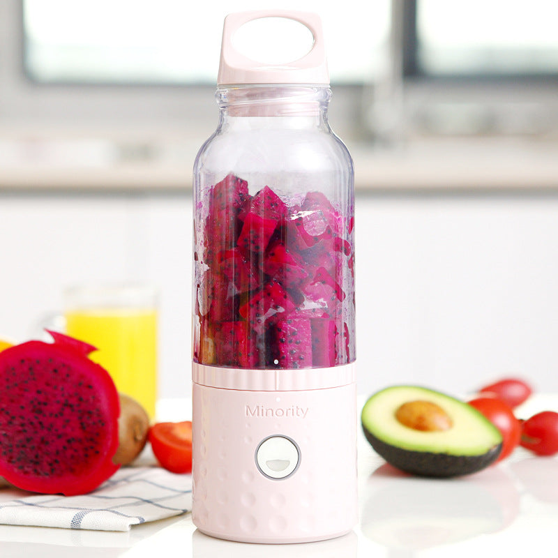 Roze draagbare mini blender