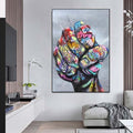 KRACHTIGE VUIST - CANVAS - KUNST