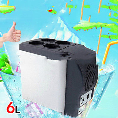 MINI KOELKAST - 6 LITER -  100/240V/12V AUTO STEKKER