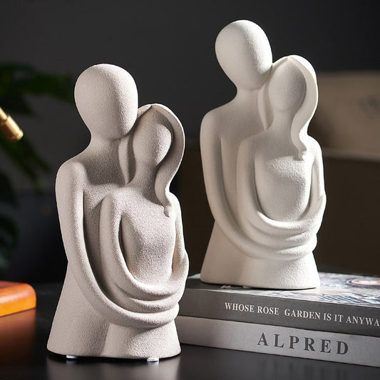 KERAMISCHE HARS STANDBEELD SCULPTUUR