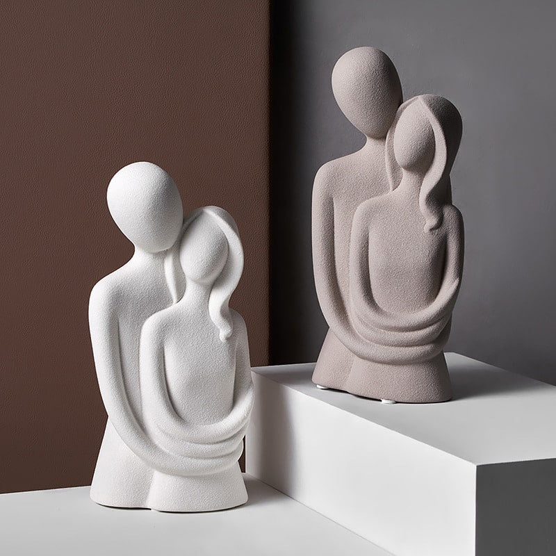KERAMISCHE HARS STANDBEELD SCULPTUUR