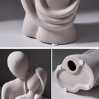 KERAMISCHE HARS STANDBEELD SCULPTUUR