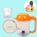 Witte met oranje multifunctionele babyvoeding maker 