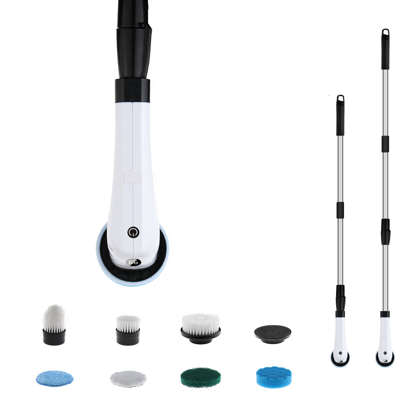 Witte 7-in-1 elektrische reinigingsborstel 