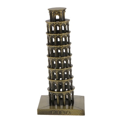 METALEN DECORATIE -  EGYPTISCHE KAT - DE SCHEVE TOREN VAN PISA