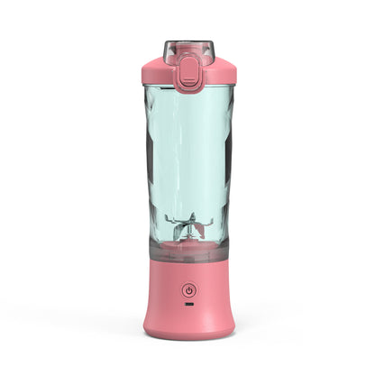 Roze draagbare blender voor shakes en smoothies