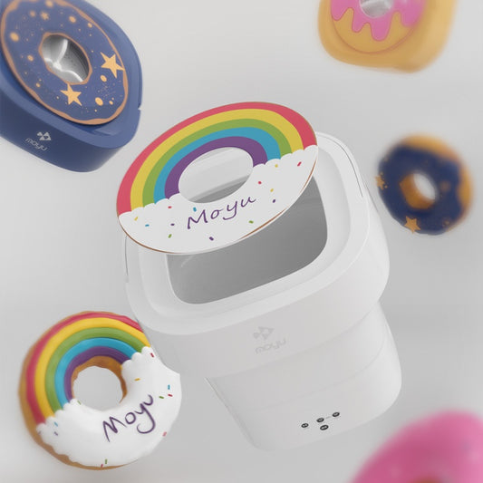 Witte opvouwbare mini wasmachine 