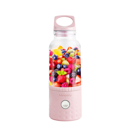 Roze draagbare mini blender