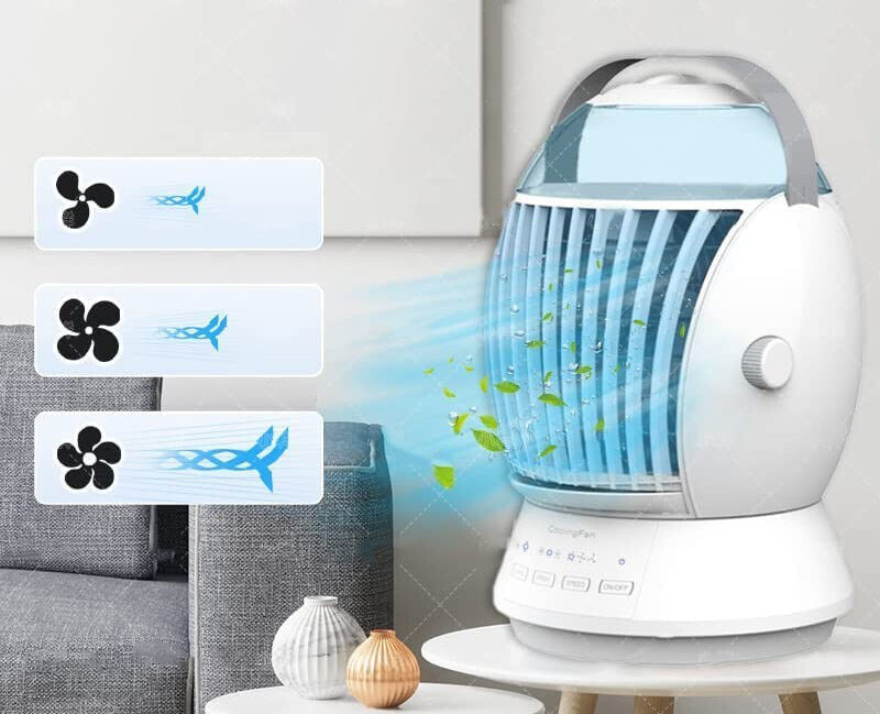 MINI LUCHTKOELER - LUCHTBEVOCHTIGER - MISTVENTILATOR
