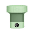 Groene opvouwbare mini wasmachine 