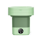 Groene opvouwbare mini wasmachine 