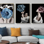 ROZENVROUW - CANVAS - KUNST