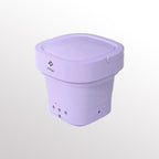 Paarse opvouwbare mini wasmachine 
