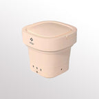 Beige opvouwbare mini wasmachine 