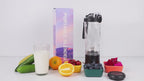 DRAAGBARE BLENDER VOOR SHAKES EN SMOOTHIES - BLENDER TO GO - 6 HOOG SNELHEID MESSEN - USB OPLAADBAAR - DRAADLOOS